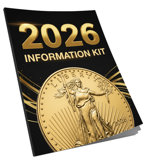 Birch Gold Group 2026 information kit with a gold coin on the cover